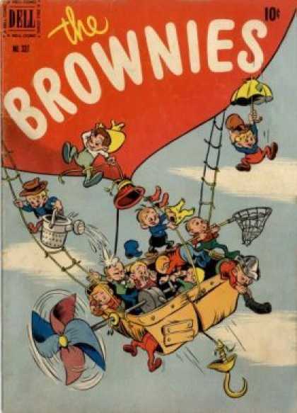 Four Color 337 - The Brownies - Net - Umbrella - Dell - 10 Cents