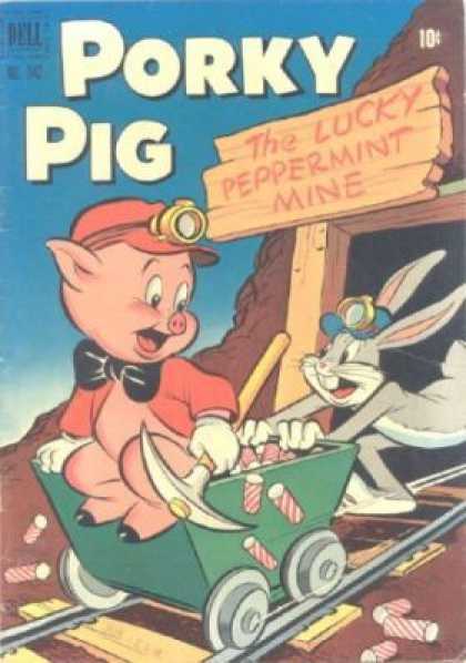 Four Color 342 - Peppermint - Bugs Bunny - Porky Pig - Mining - Pickaxe