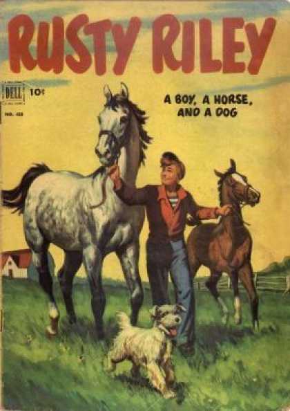 Four Color 418 - Rusty Riley - Horse - Pony - Dog - Boy