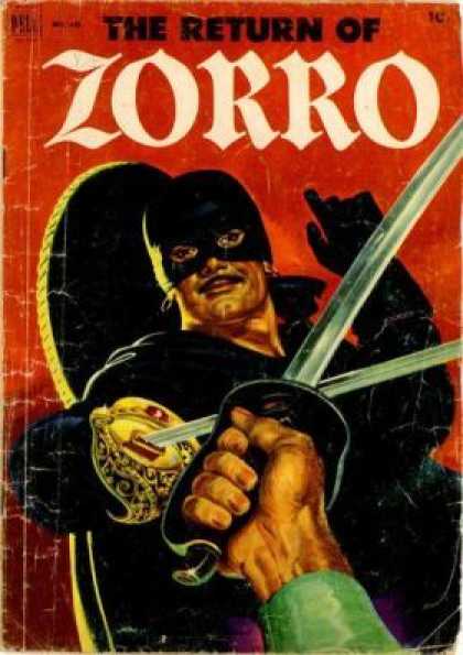 Four Color 425 - Sword - Masked Man - Zorro - Black Gloves - Mustache