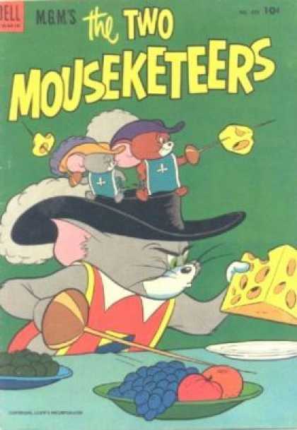 Four Color 475 - The Two Mouseketeers - Cheese - Swords - Fruit - Dinner Table