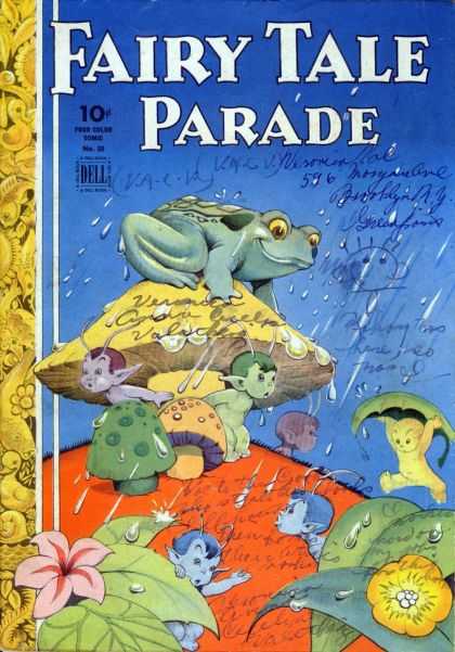 Four Color 50 - Fairy Tale Parade - Frog - Rain - Elves - Flowers