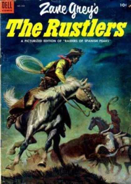 Four Color 532 - Raiders Of Spanish Peaks - Horse - The Rustlers - Running Bulls - Spanish Cowboys