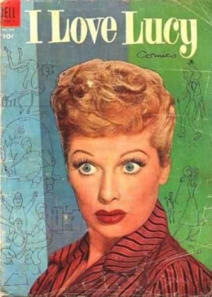 Four Color 559 - Lucy - Lucille Ball - Big Eyes - Lipstick - Green
