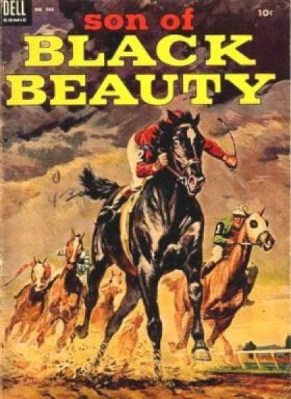 Four Color 566 - Black - Beauty - Horse - Racing - Dell Comic