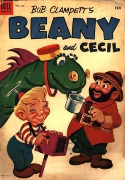 Four Color 570 - Bob Clampett - Beany And Cecil - Music Box - Propeller Beanie - Tin Cup