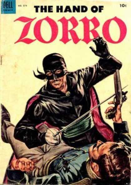 Four Color 574 - The Hand Of Zorro - Sword - Gun - Mask - Green Belt