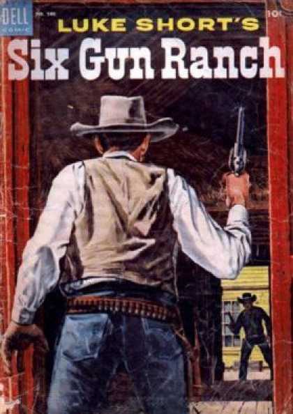 Four Color 580 - Cowboys - Fight - Guns - Doors - Caps