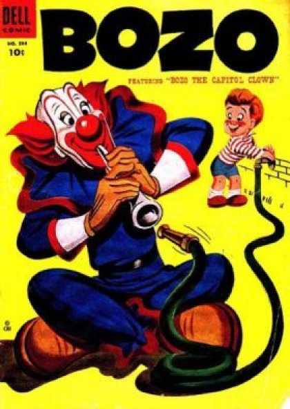 Four Color 594 - Bozo - Dozo The Capitol Clown - Dell Comic - 10c - Clown