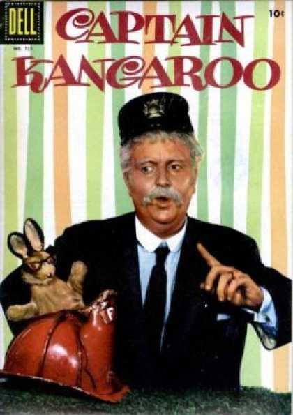 Four Color 721 - Captain Kangaroo - Dell Comics - Tv Tie-ins - Funny Animals - Boxing