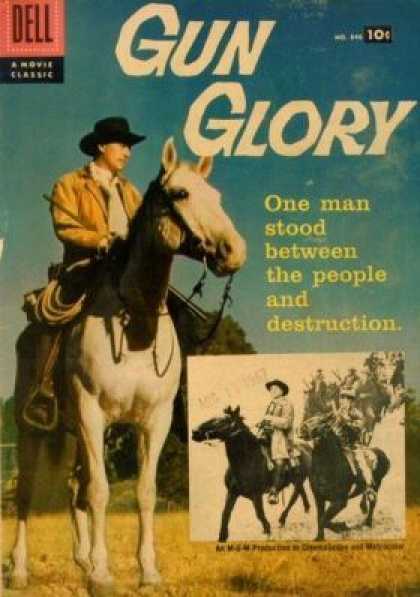 Four Color 846 - One Man Stood Between The People And Destruction - Horse - Cowboy - Saddle - Western