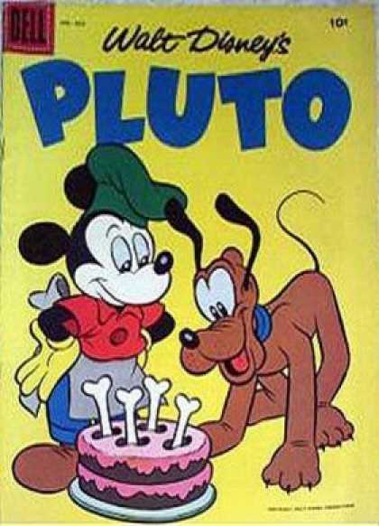 Four Color 853 - Pluto - Cake - Bone Candles - Cooks Hat - Mouse