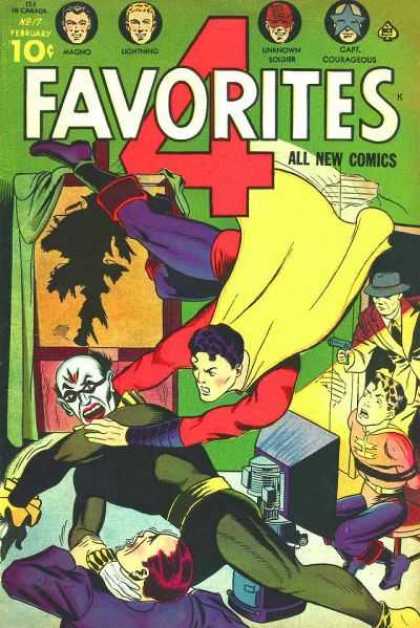 Four Favorites 17 - Captain Courageous - Magno - Superman - Detective - Superboy