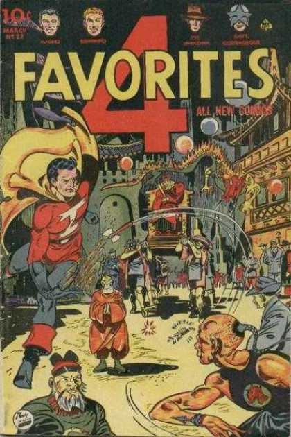 Four Favorites 22 - Superhero Comic - March Issue - 4 Superheroes - All New Comics - Oriental Scene
