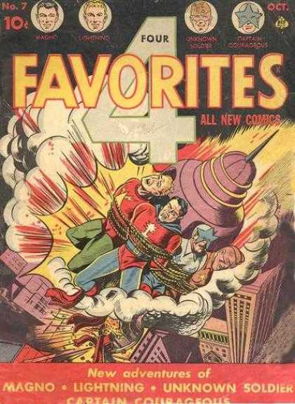 Four Favorites 7 - All New Comics - Rocket - Lightning - Magic - Unknown Soldier