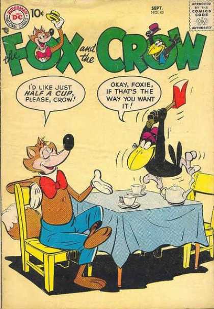 Fox and the Crow 43 - Axe - Duck - Waiter - Foxie - China Cups