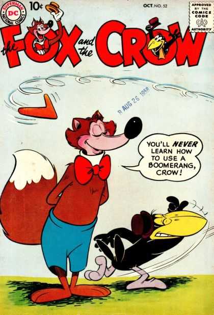 Fox and the Crow 52 - Animal - Dc - October - 10 Cents - Boomerang