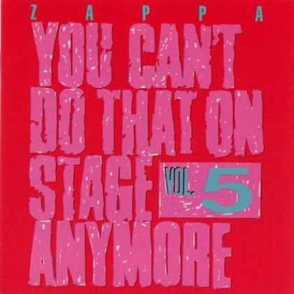 Frank Zappa - Frank Zappa You Cant Do That On Stage - Vol. 05