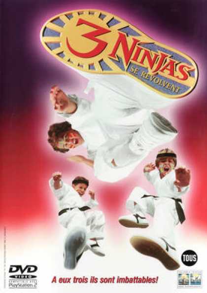 French DVDs - 3 Ninjas Se Revolvent