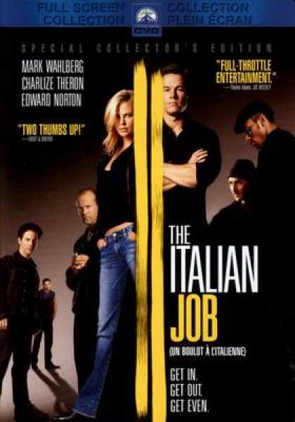 French DVDs - The Italian Job Full Screen French Canadian