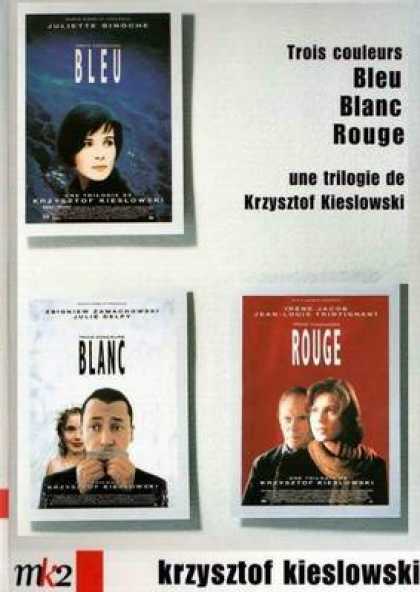 French DVDs - 3 Colors Blue White Red