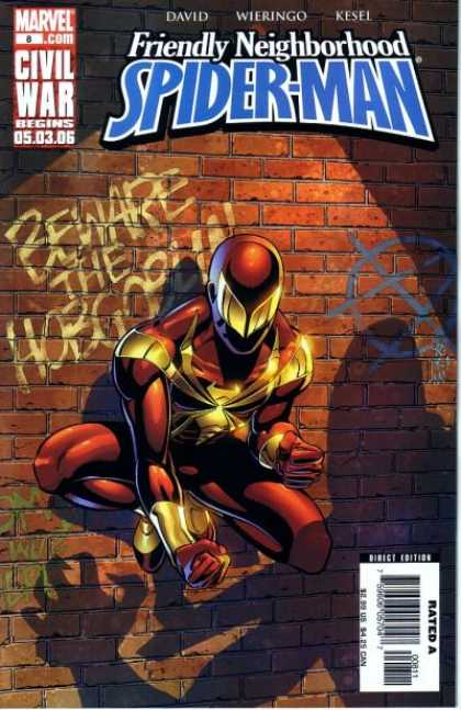 Friendly Neighborhood Spider-Man 8 - David Wieringo Kesel - Marvel - Civil War Begins - Beware The Hobgoblin - Superhero - Mike Wieringo