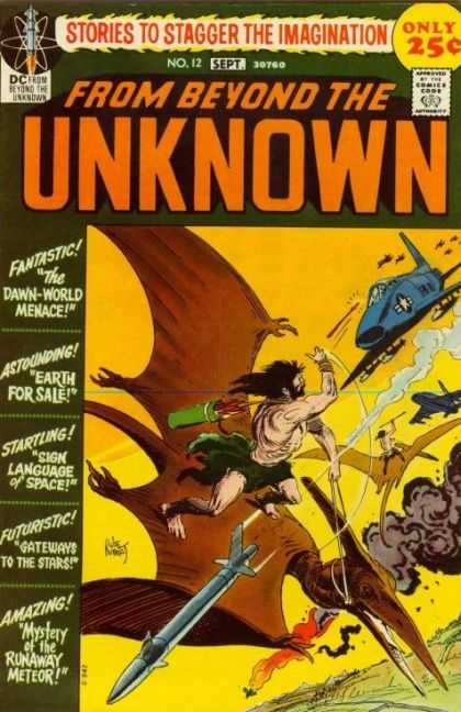 From Beyond the Unknown 12 - Dinosaur - Airships - Cave Men - Stories To Stagger The Imagination - Missiles - Joe Kubert