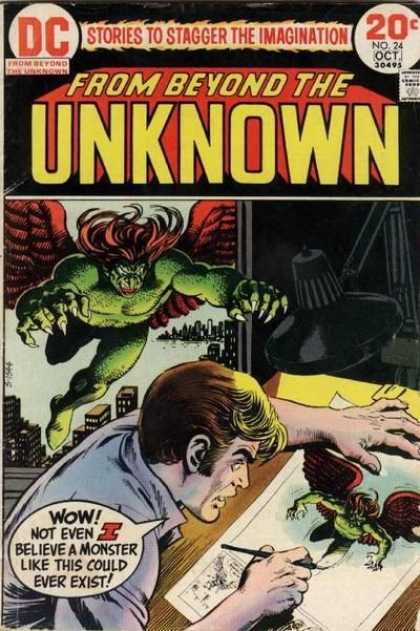 From Beyond the Unknown 24 - Painting - Door - Devil - Fingers - Hair - Nick Cardy
