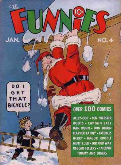 Funnies 4 - Santa Costume - Snow - Ladder - Roof - Fence