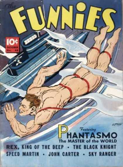 Funnies 48 - Naked Man - Phantasmo - Rex - King Of The Deep - John Carter
