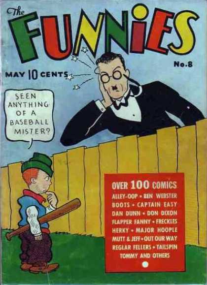 Funnies 8 - Seen Anything Of A Baseball Mister - Alley Oop - Ben Webster - Boots - Captain Easy