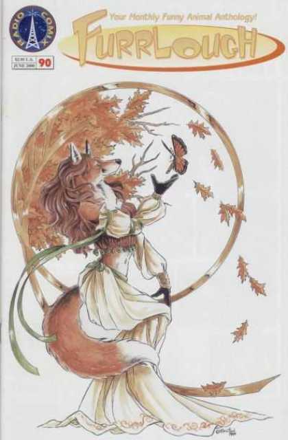 Furrlough 90 - Fox - Long Hair - Leaves - Butterfly - White Dress