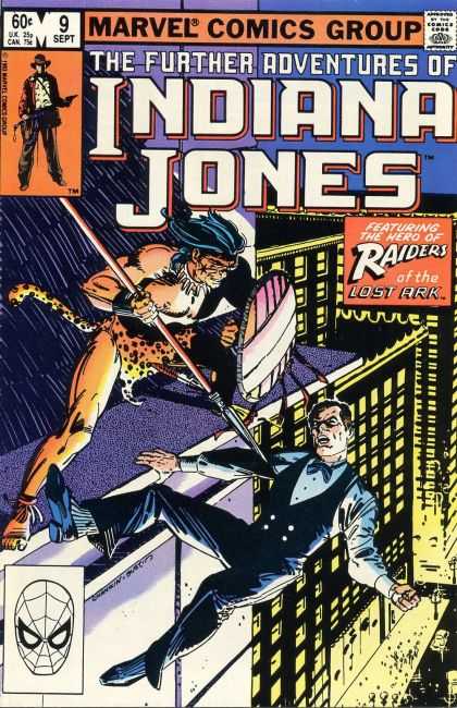 Further Adventures of Indiana Jones 9 - Raiders Of The Lost Aark - Speared - Cheetah Man Attacks - Falling - Help - Howard Chaykin, Terry Austin