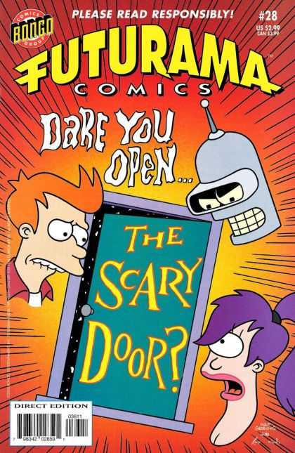 Futurama 28 - Bongo - Comics - Dare You Open - The Scary Door - Direct Edition