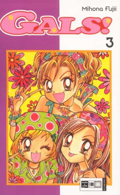 Gals 3 - Anime - Mihona Fujii - 3 - Flowers - Pink Polka Dots