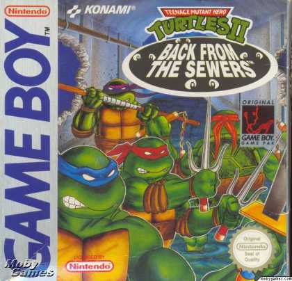 Game Boy Games - Teenage Mutant Ninja Turtles II: Back from the Sewers