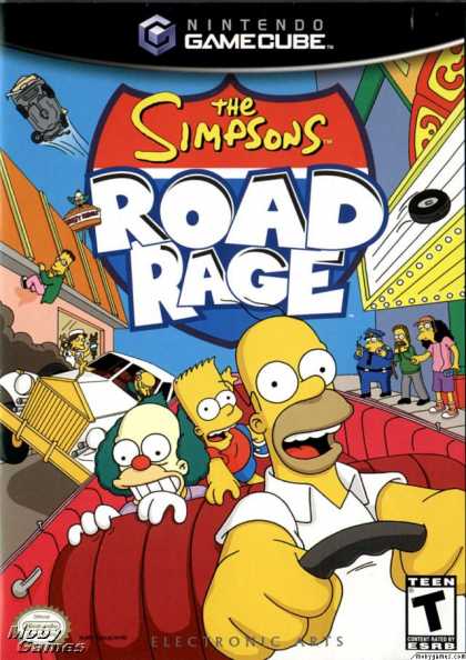 GameCube Games - The Simpsons: Road Rage