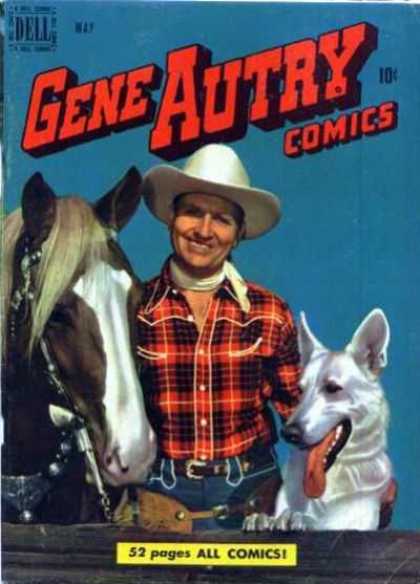 Gene Autry Comics 39 - Gene Autry Comics - Photo - Man - Horse - Dog