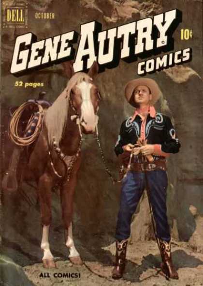 Gene Autry Comics 44 - Dell - October - Horse - Man - All Comics