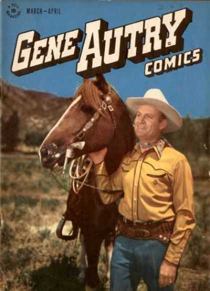 Gene Autry Comics 6 - Gene Autry Comics - March-april - Horse - Gene Autry - Mountain