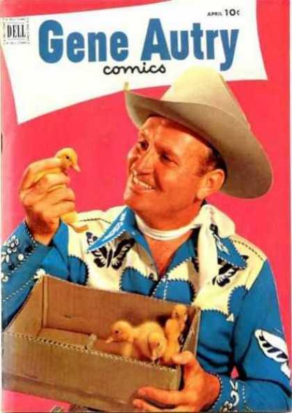 Gene Autry Comics 62 - 10 Cents - Dell - April - Baby Chick - Cowboy