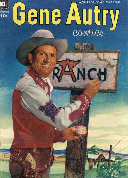Gene Autry Comics 69 - Dell Comics - Cowboys - Western - Silver Age - Tv Personalities