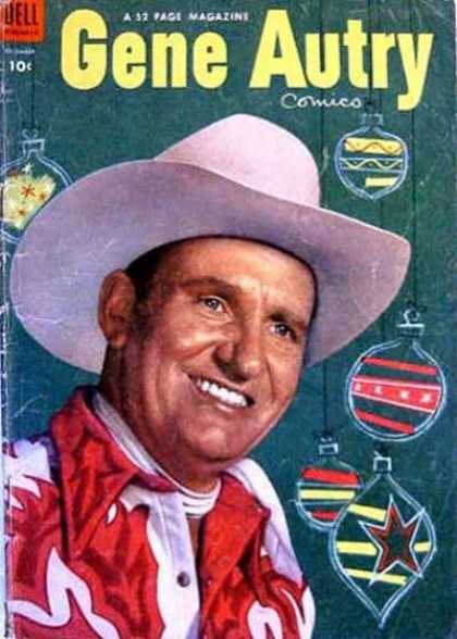 Gene Autry Comics 82 - Cowboy Hat - Ornament - Christmas - Green - Red