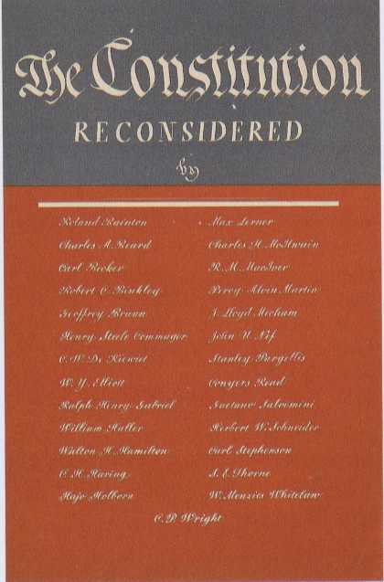 George Salter's Covers - The Constitution Reconsidered