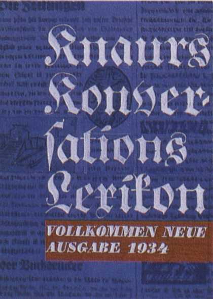George Salter's Covers - Knaurs Konversationslexikon
