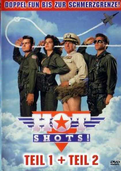German DVDs - Hot Shots! 1 & 2