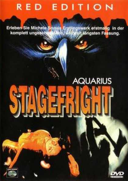German DVDs - Stage Fright Red