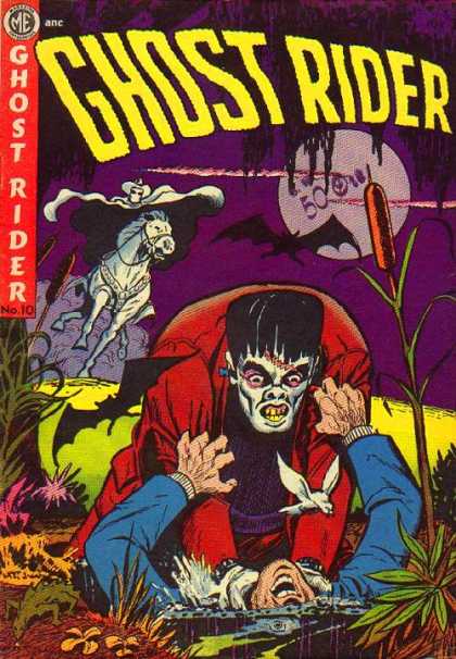 Ghost Rider (1951) 10 - Marsh - White Rider - Bats - Frankenstein - Full Moon