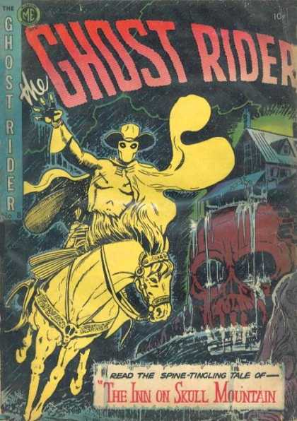 Ghost Rider (1951) 8 - Monster - Horse - Hat - Cape - House