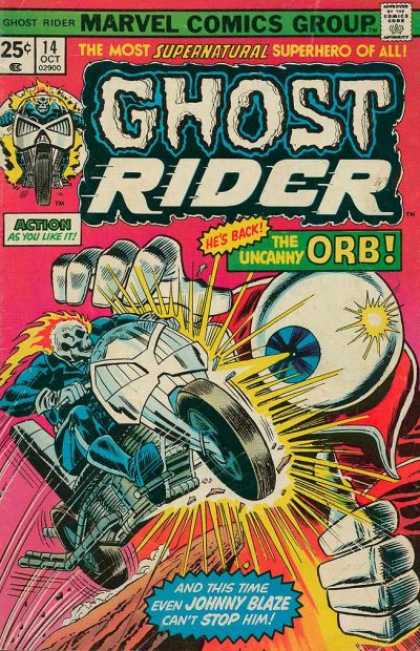 Ghost Rider 14 - Eyeball - Motorcycle - Skull - Supernatural - Johnny Blaze - Dick Ayers, Mark Texeira